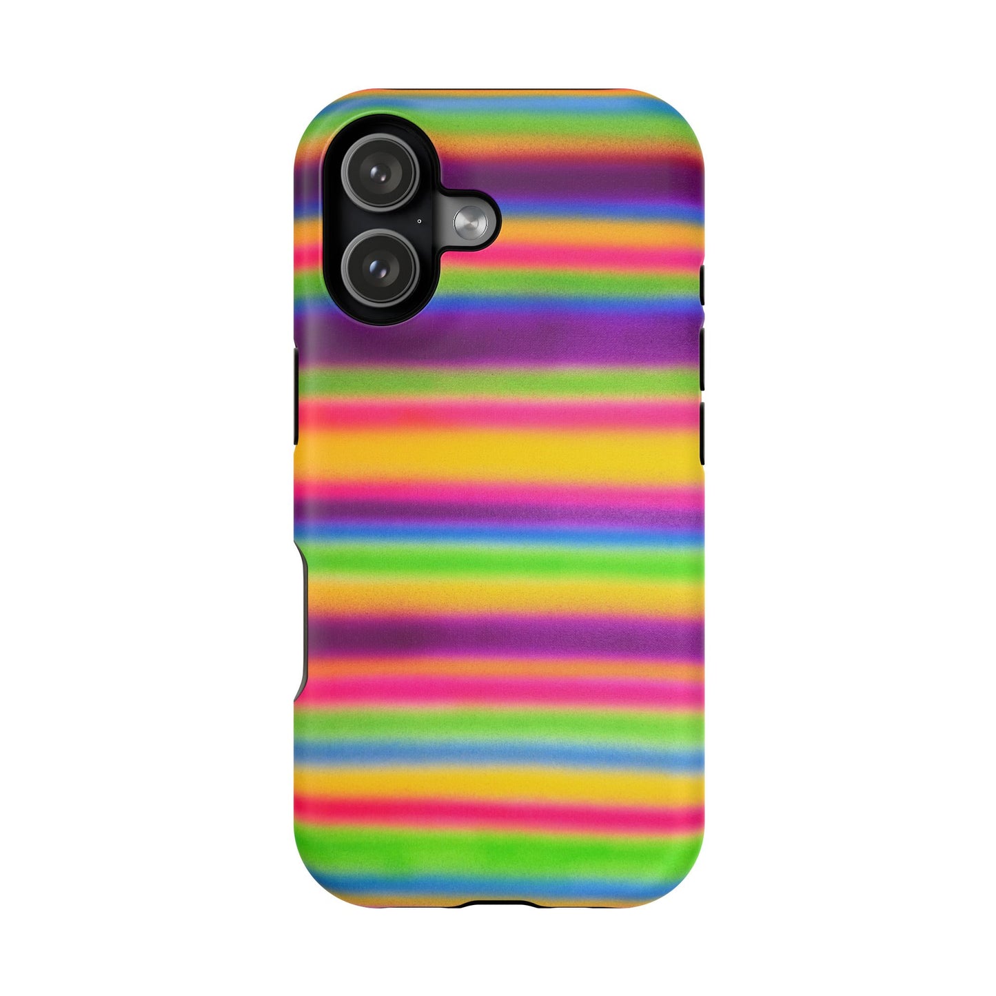 MagSafe "colorful stripes" airbrush iPhone case