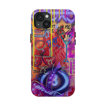"shots on me" airbrush iPhone case