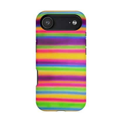 MagSafe "colorful stripes" airbrush iPhone case