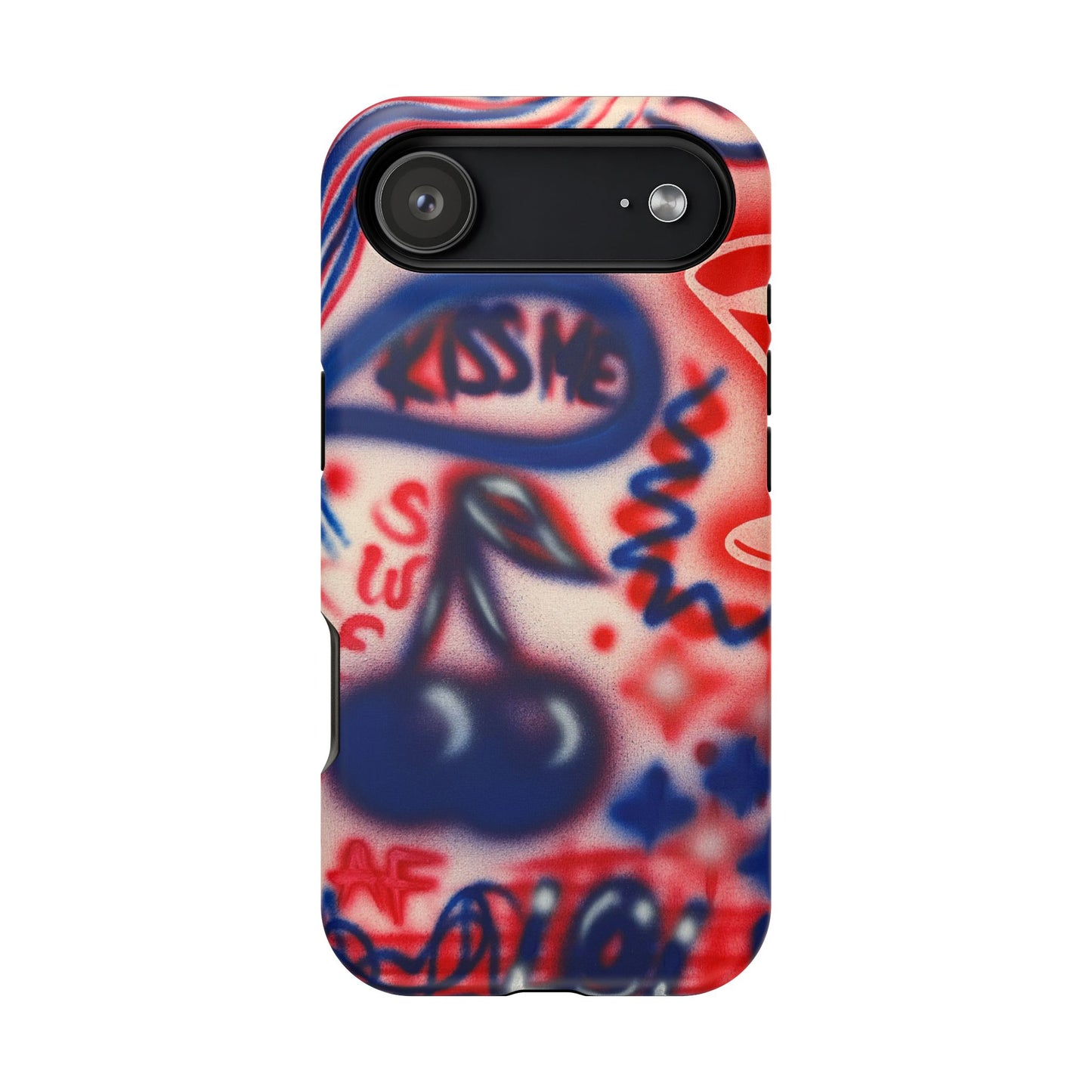 MagSafe „Kiss me“ Airbrush iPhone-Hülle