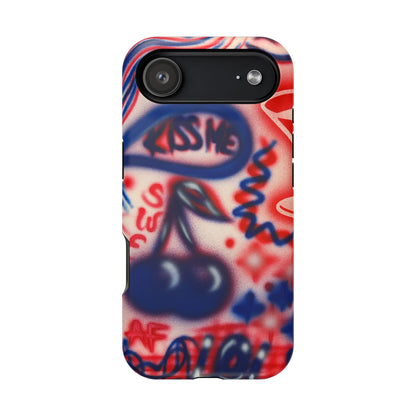 MagSafe „Kiss me“ Airbrush iPhone-Hülle