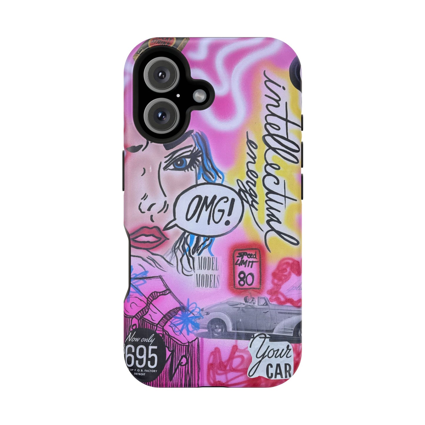 MagSafe "intellektuelle Energie" Airbrush iPhone Hülle