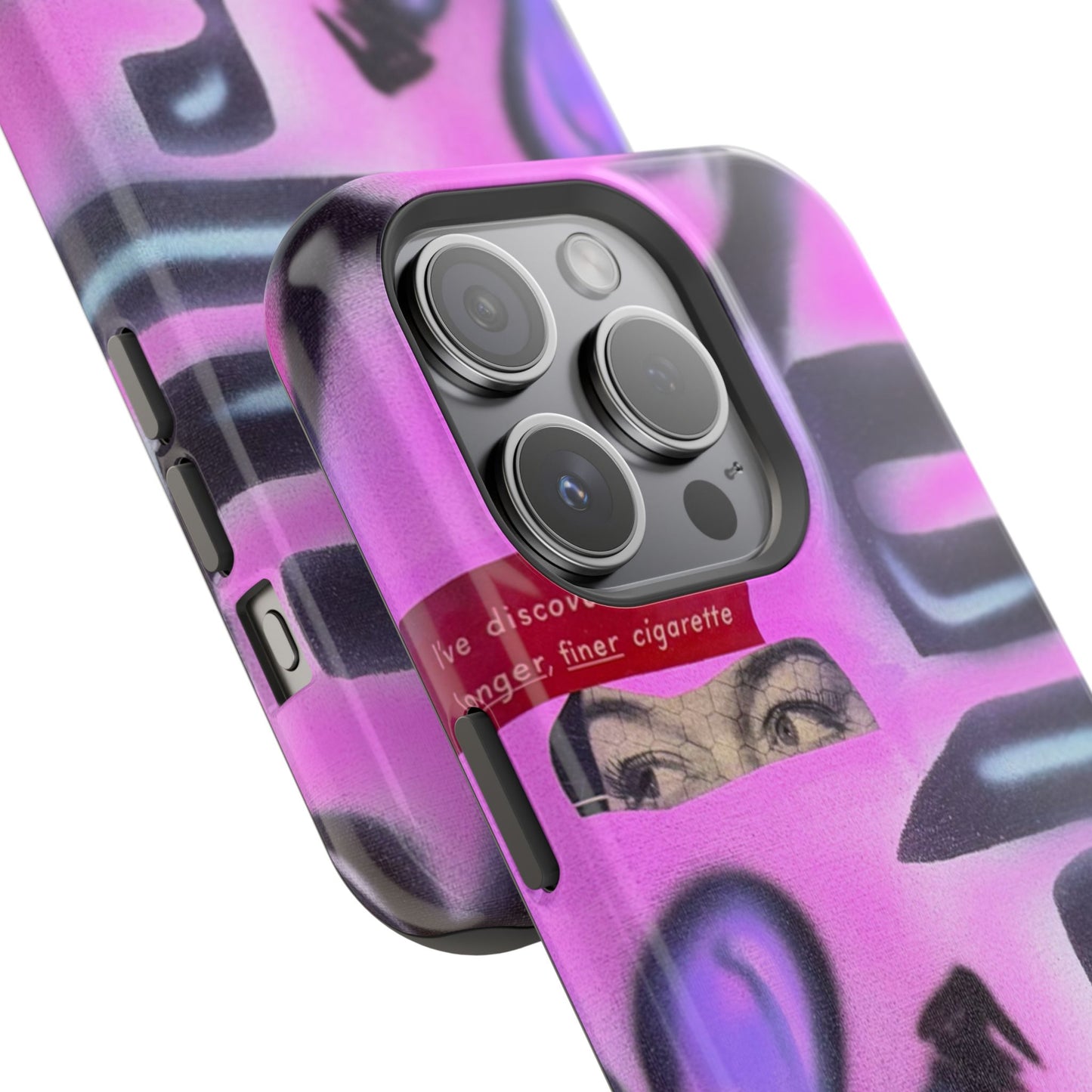 MagSafe "purple princess" airbrush iPhone case