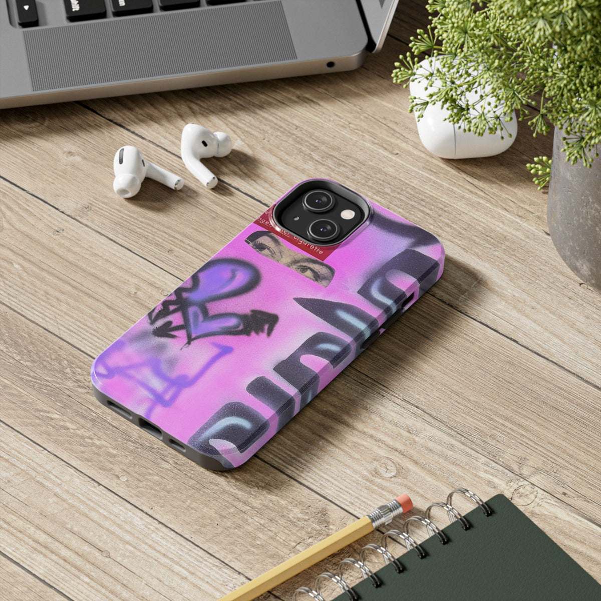 "Lila Prinzessin" Airbrush iPhone Hülle