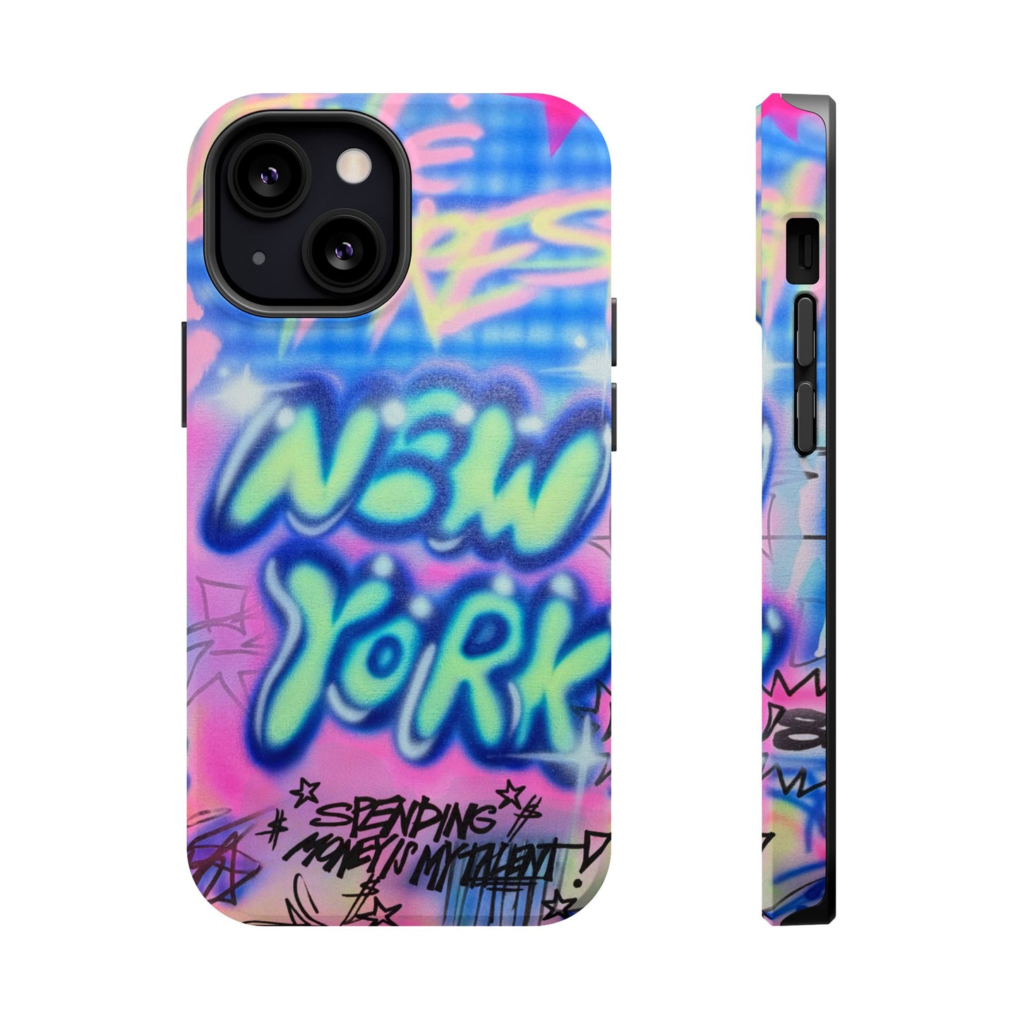 magsafe "spending $$ is my talent" airbrush iPhone case