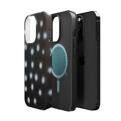 MagSafe "coconut noir polka dot" airbrush iPhone case