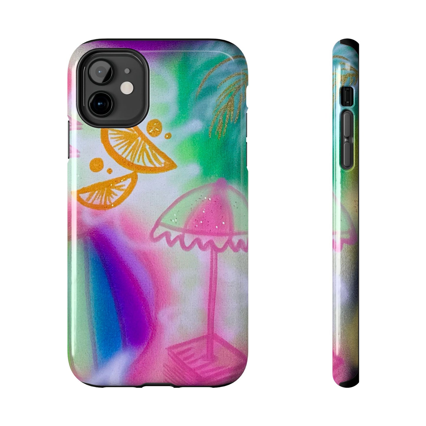 "on the beach" airbrush iPhone case