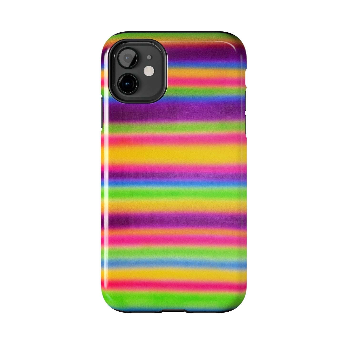 "colorful stripes" airbrush iPhone case