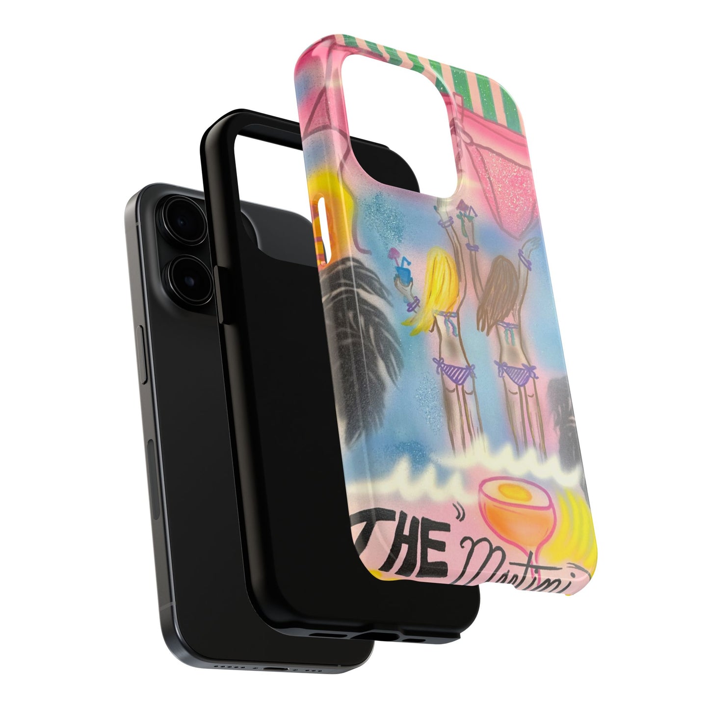 "kinis & tinis" airbrush iPhone case