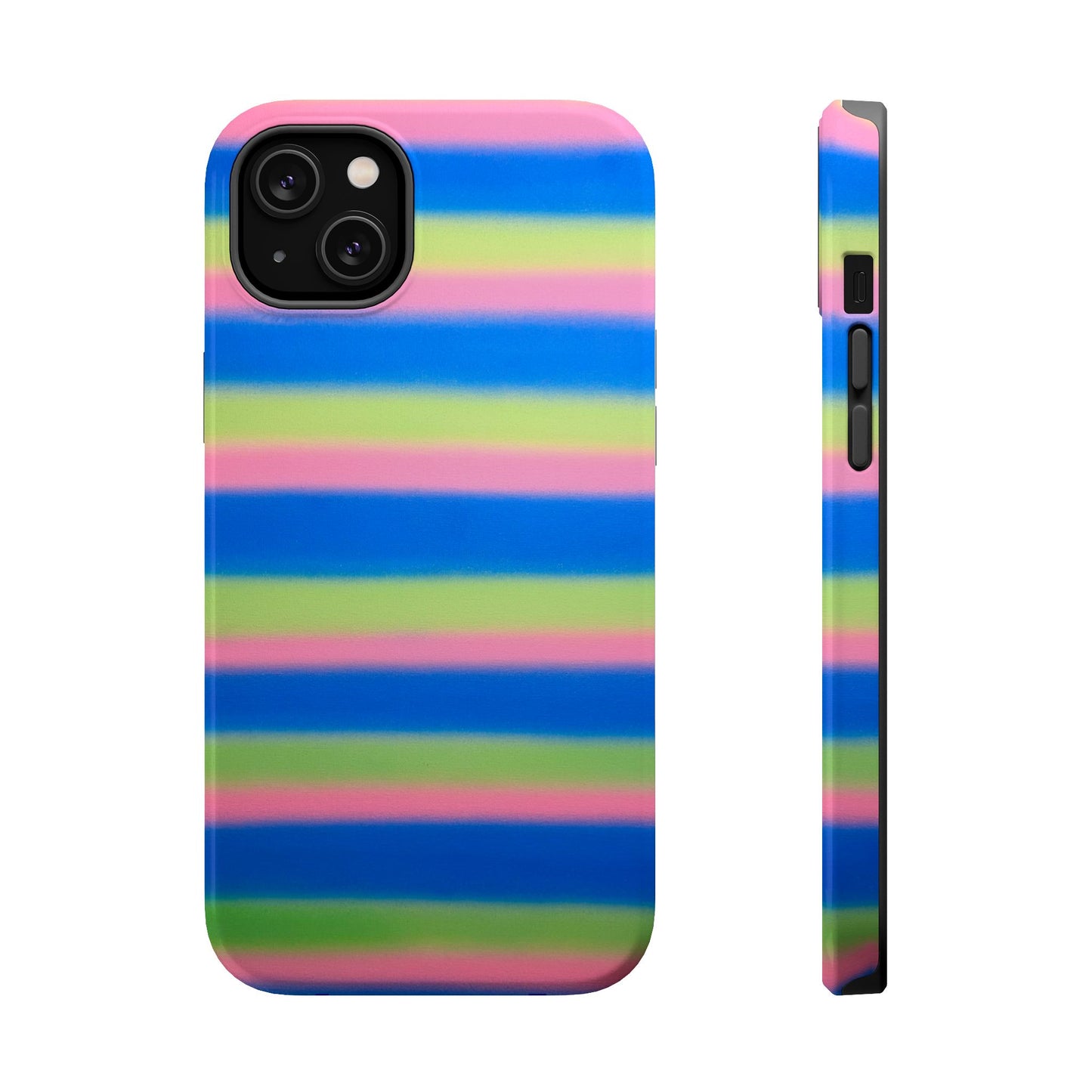MagSafe "sherbet stripes" airbrush iPhone case