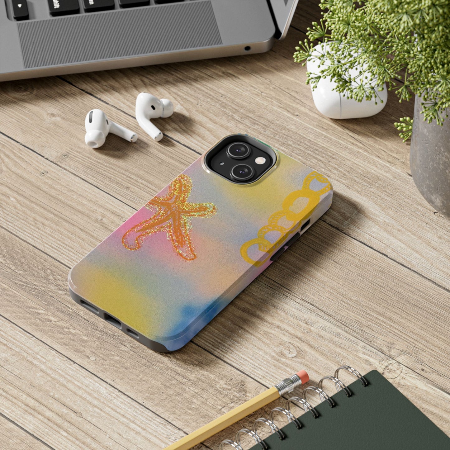 "sweet starfish" airbrush iPhone case
