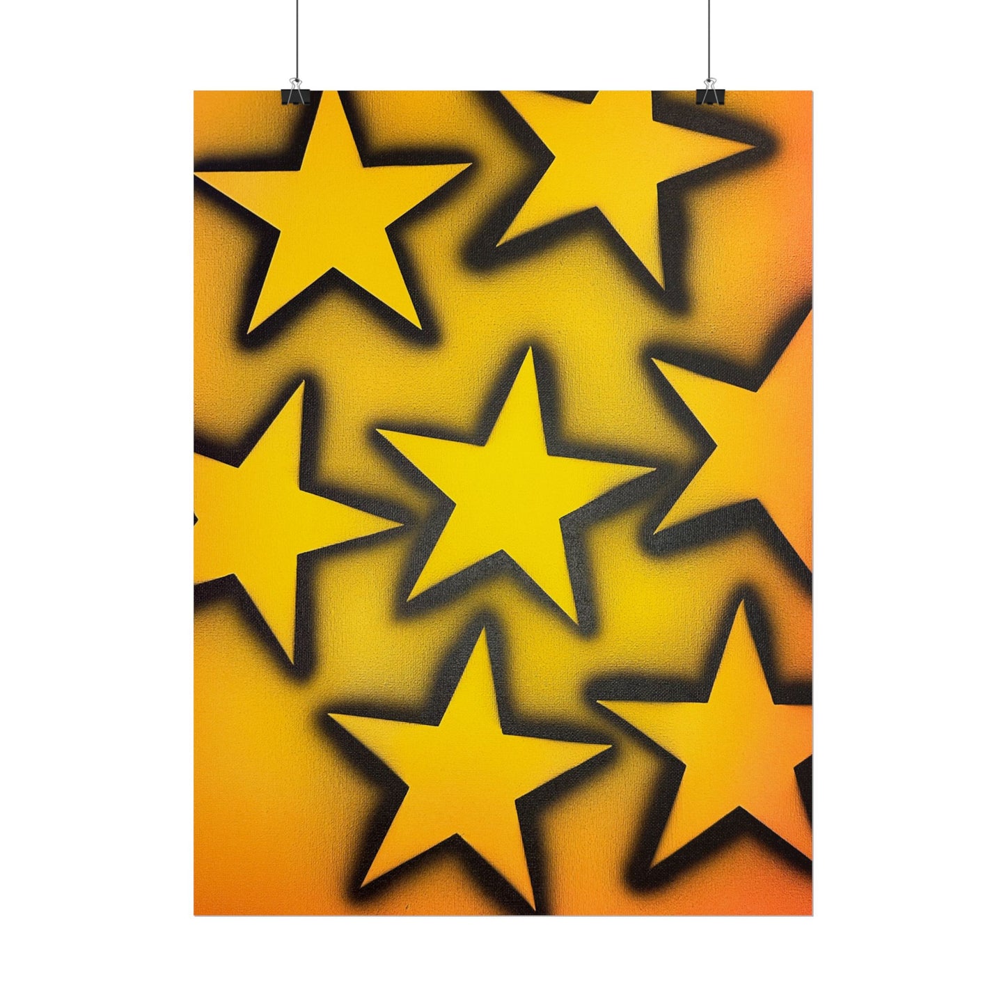 "UR A STAR!" airbrush rolled print