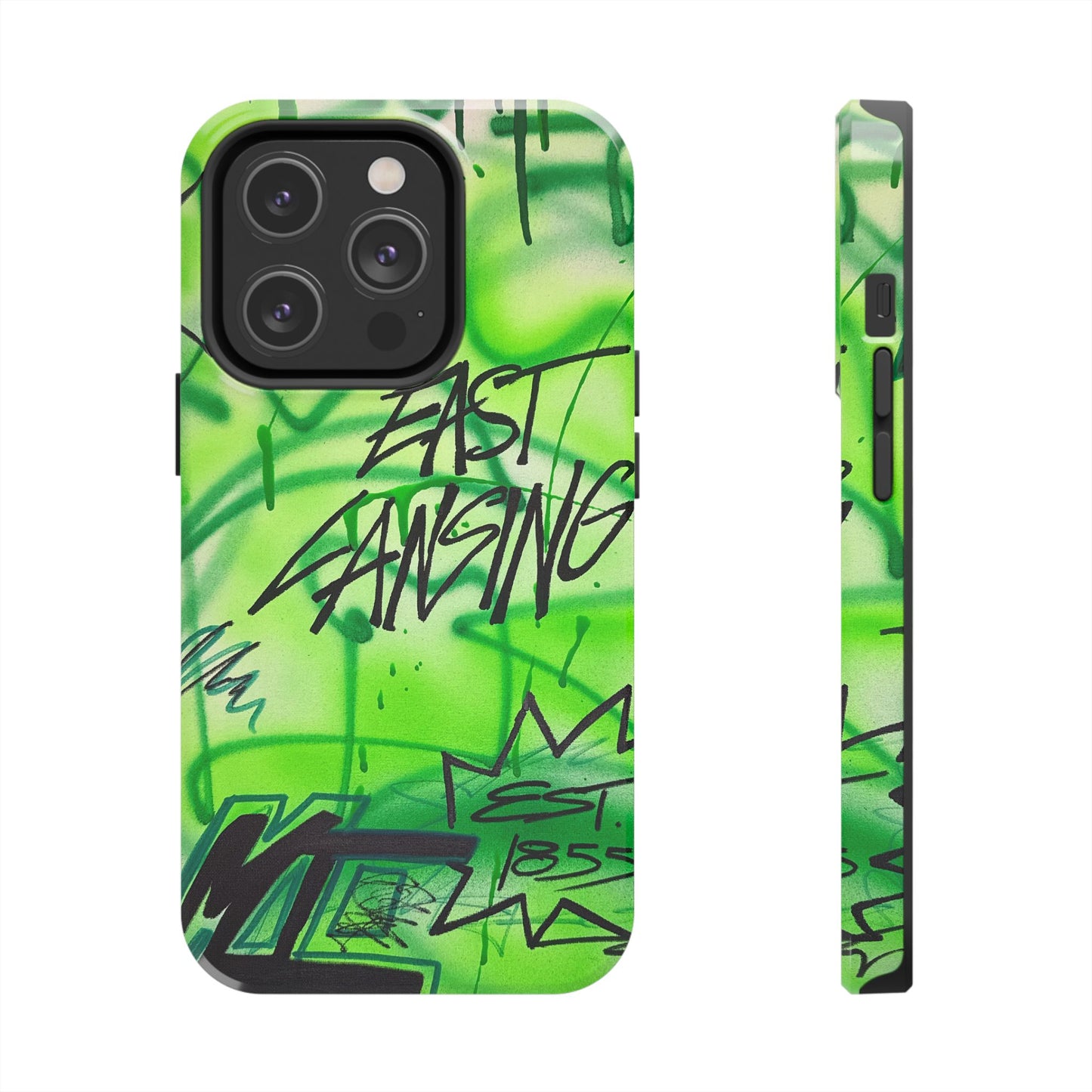 "east lansing, mi" airbrush iPhone case