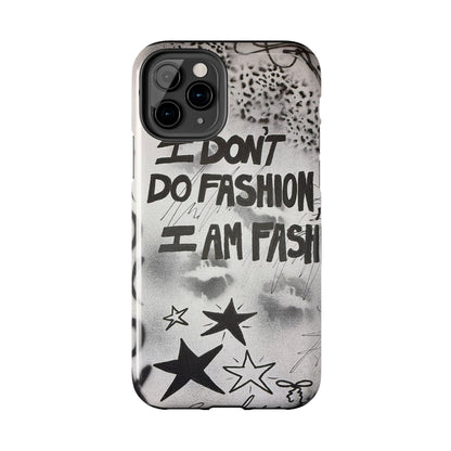 "i am fashion" airbrush iPhone case