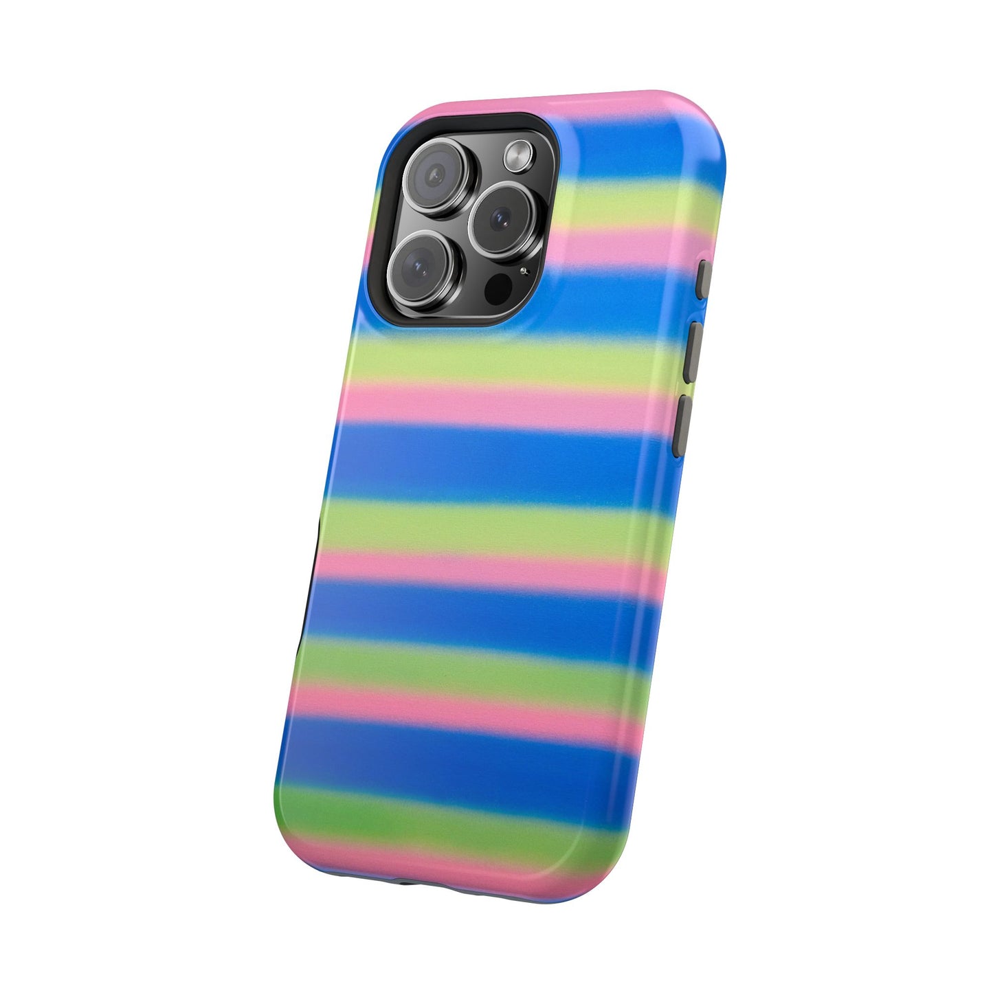 MagSafe "sherbet stripes" airbrush iPhone case