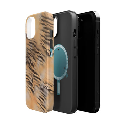 MagSafe "neutral tiger" airbrush iPhone case