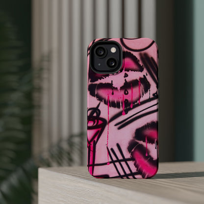 MagSafe "glossy pout" airbrush iPhone case
