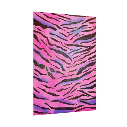 "glitter zebra" airbrush rolled print