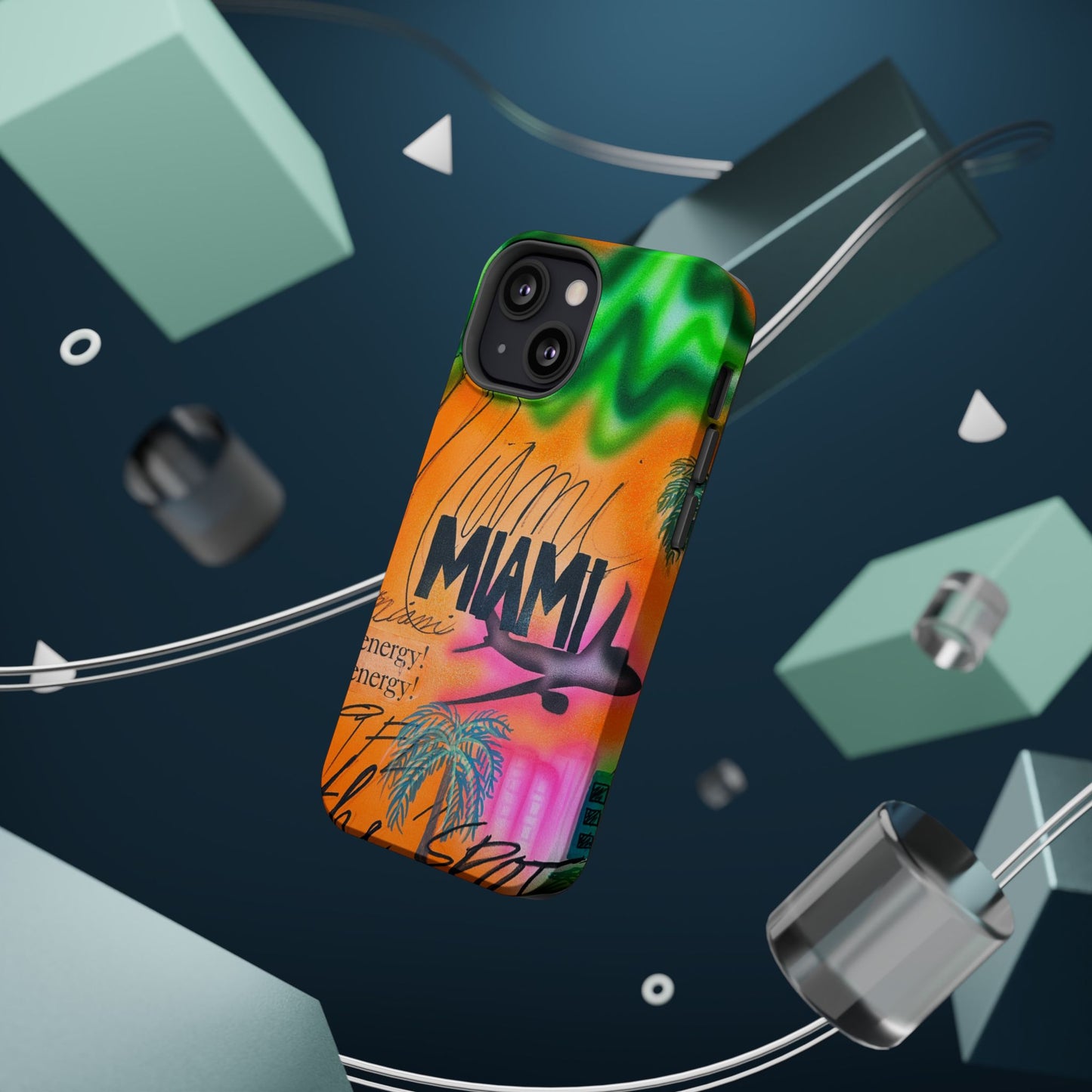 MagSafe "miami, fl" Airbrush iPhone Hülle
