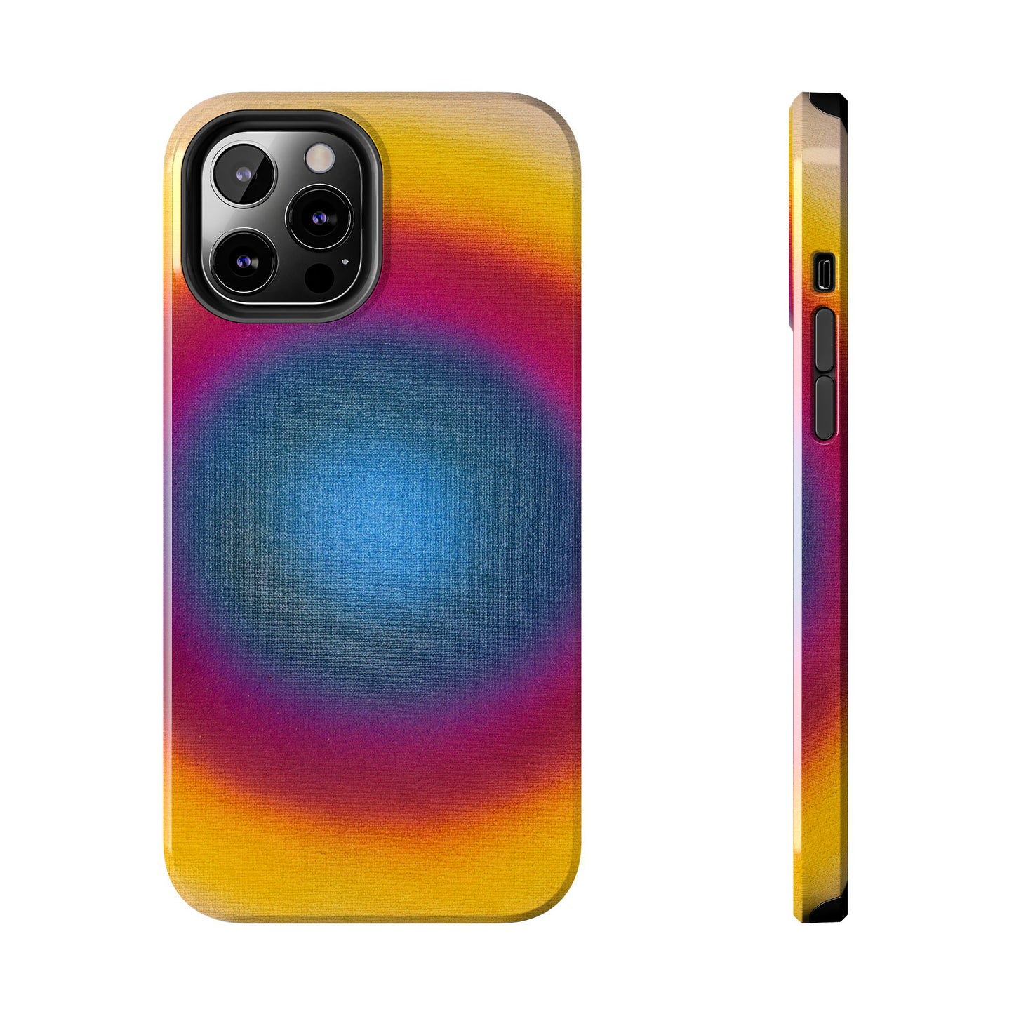 "blue raspberry aura" airbrush iPhone case