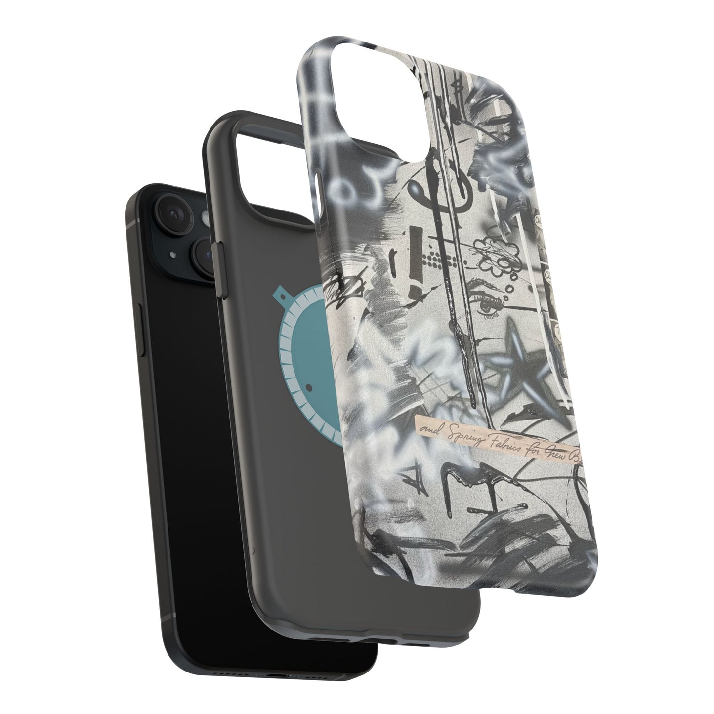 MagSafe "monochrome mood" airbrush iPhone case
