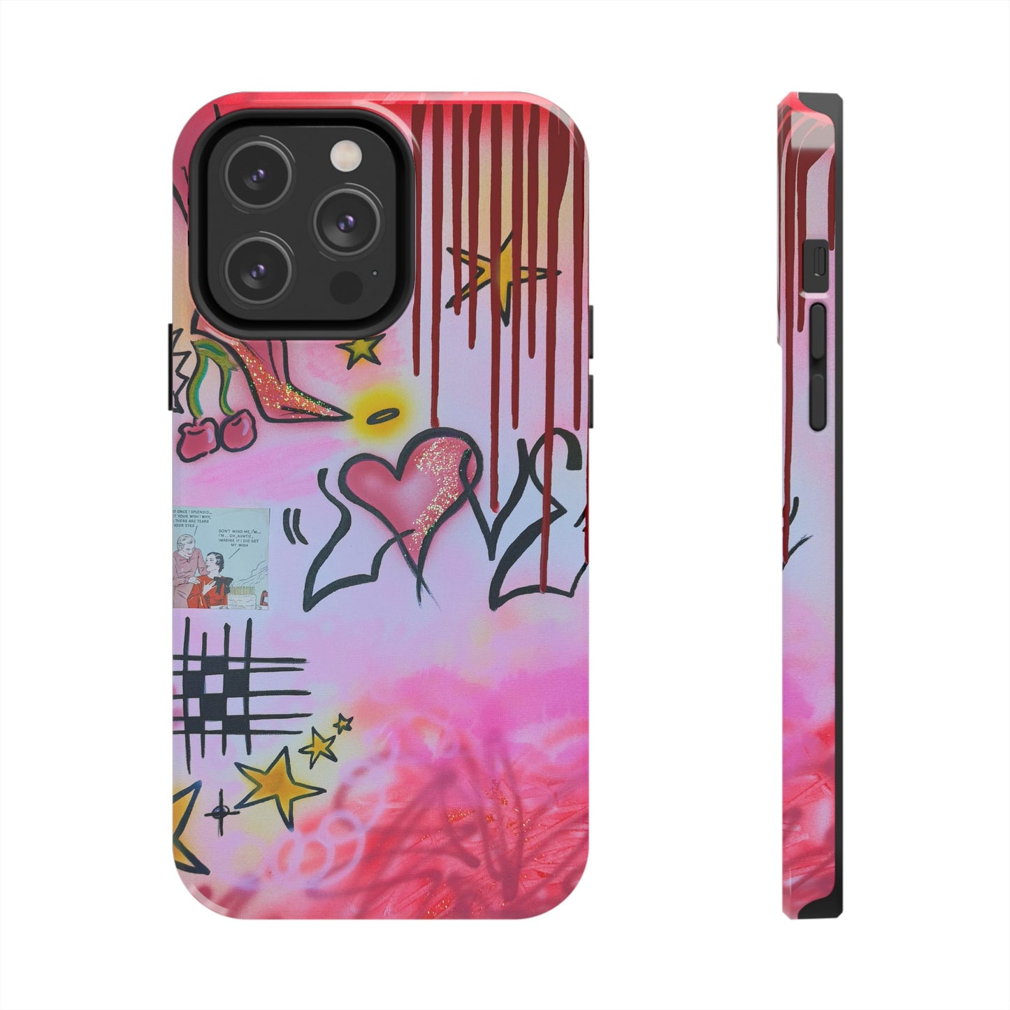 "cherry luvr" airbrush iPhone case
