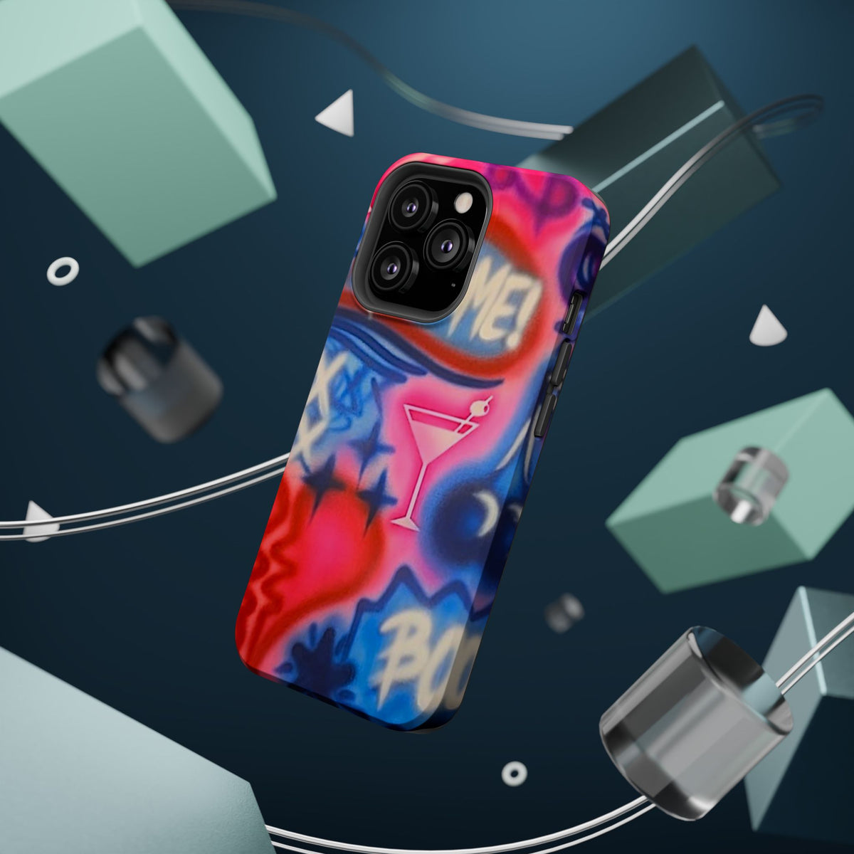 MagSafe "kiss me pt. 2" Airbrush iPhone Hülle