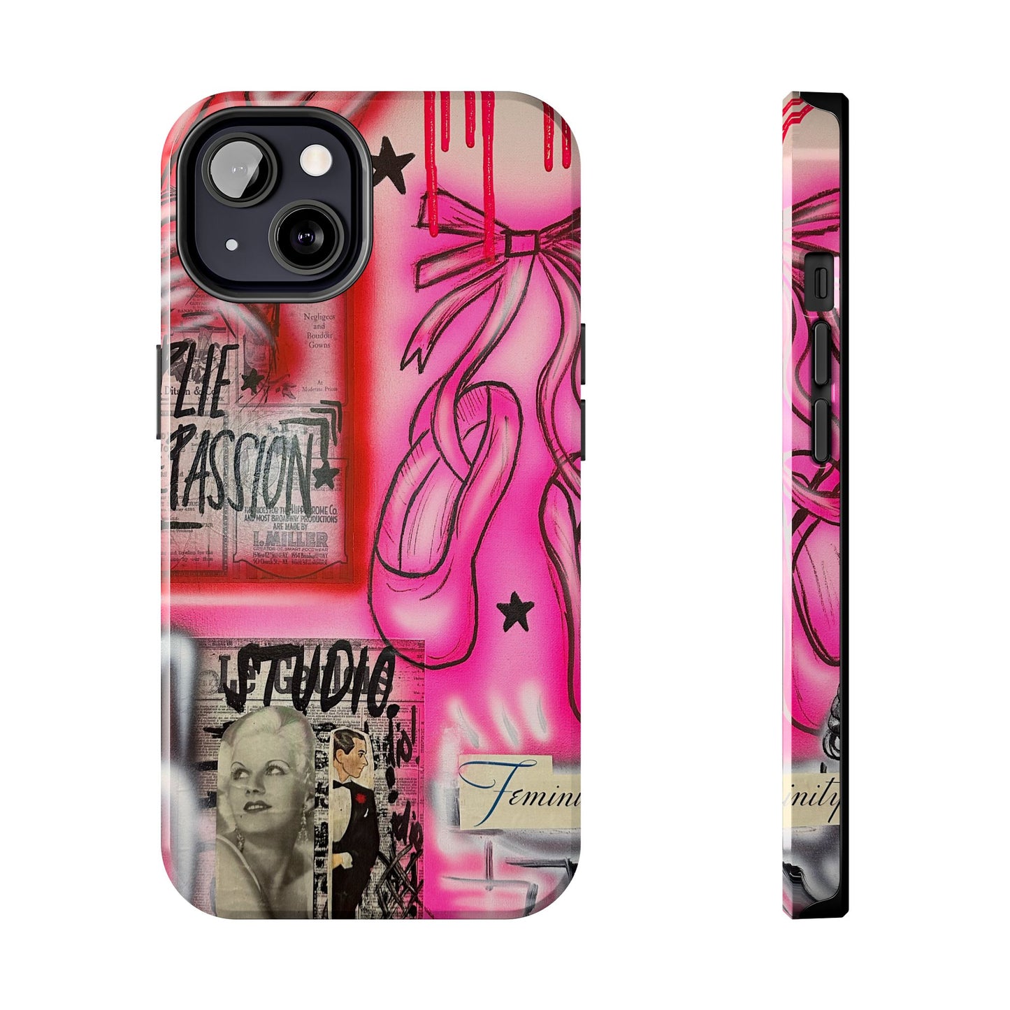 "plié passion” airbrush iPhone case