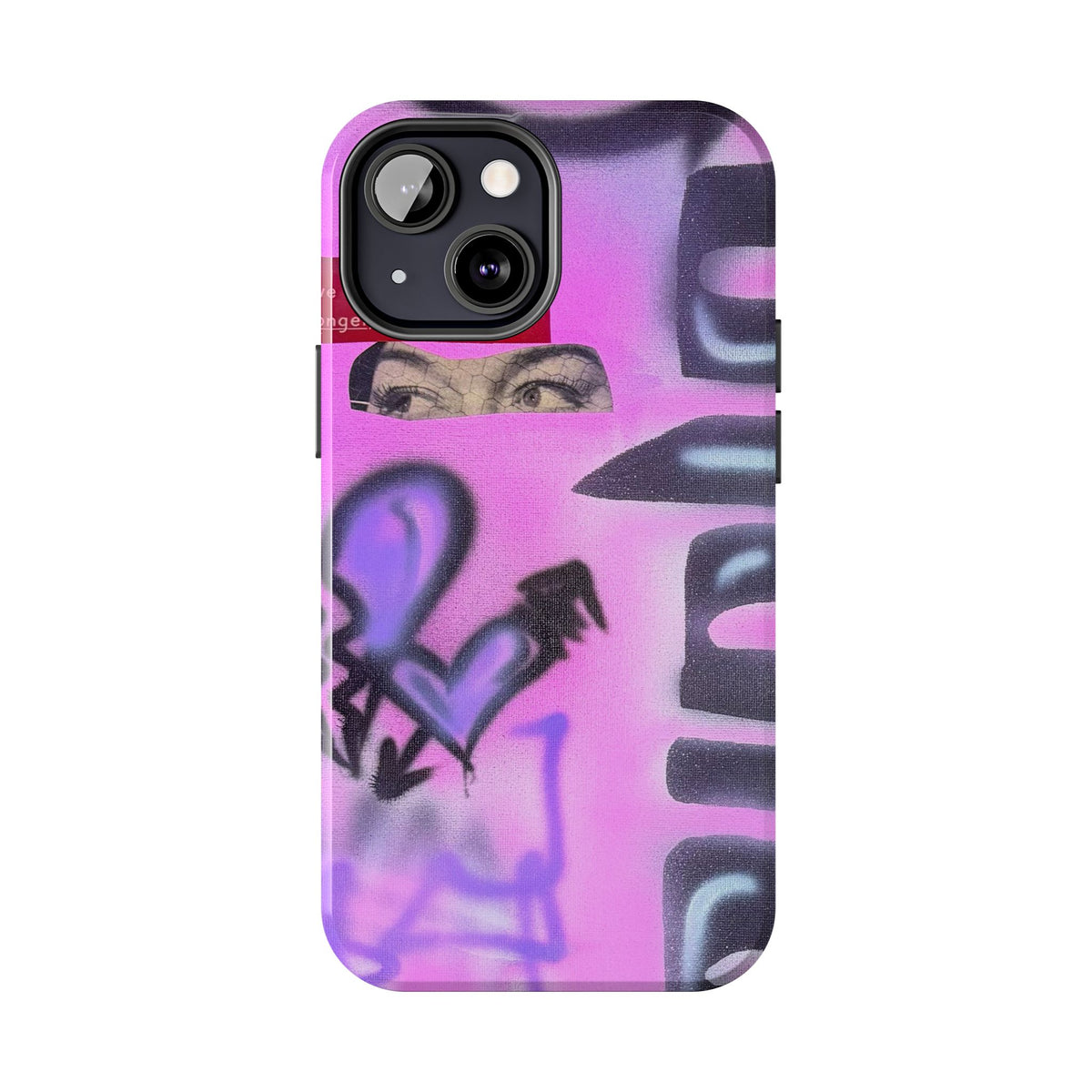 "Lila Prinzessin" Airbrush iPhone Hülle