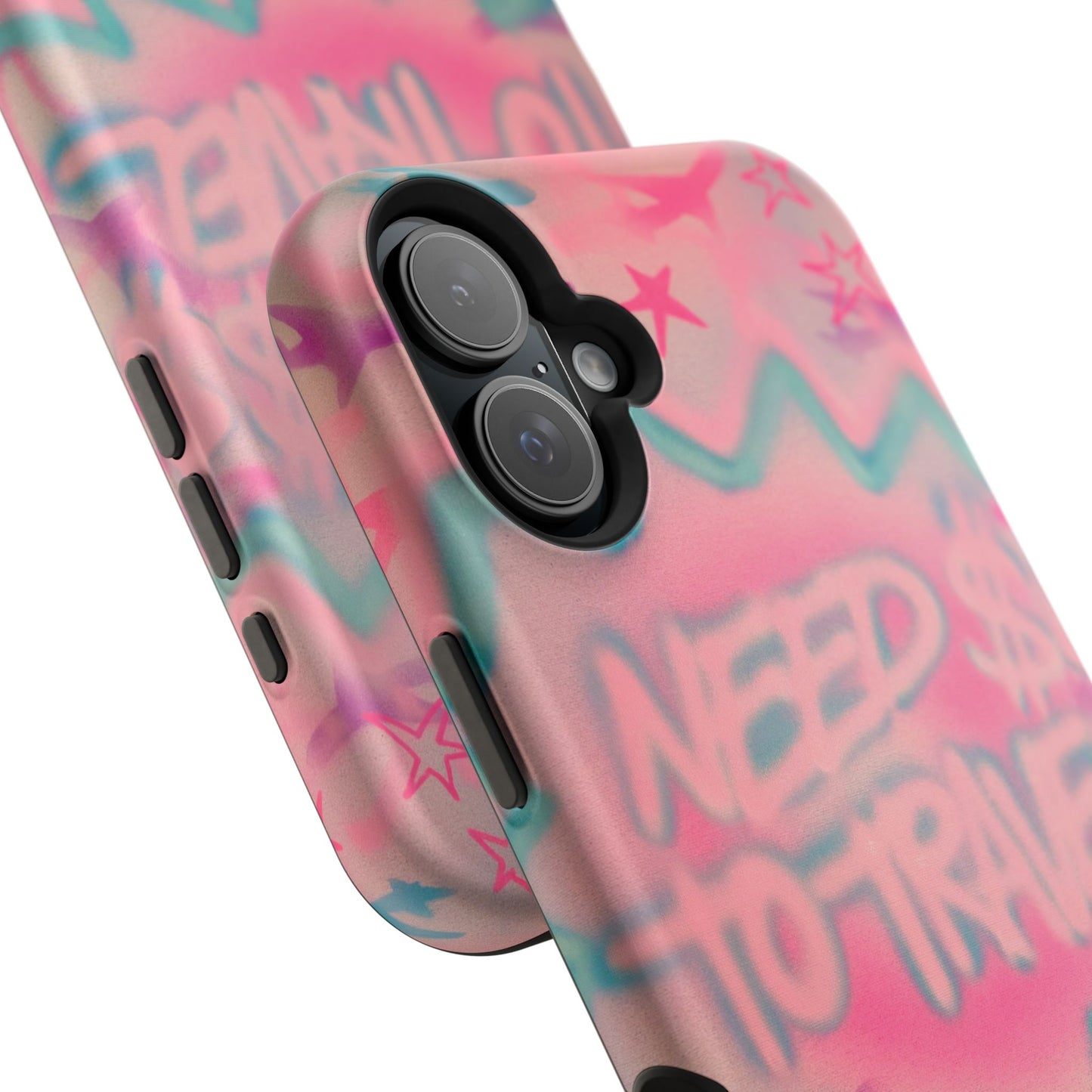 MagSafe "need $$ to travel" airbrush iPhone case