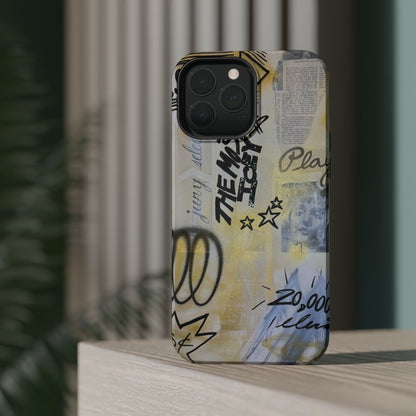 MagSafe "golden glacier" airbrush iPhone case