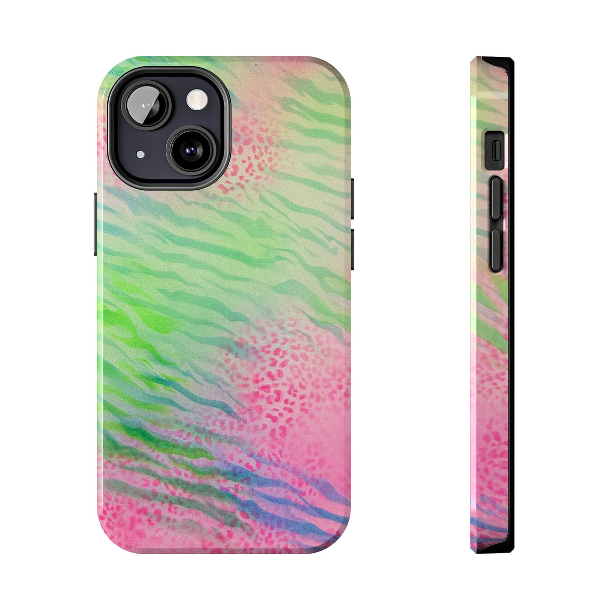 "teal cheetah" airbrush iPhone case