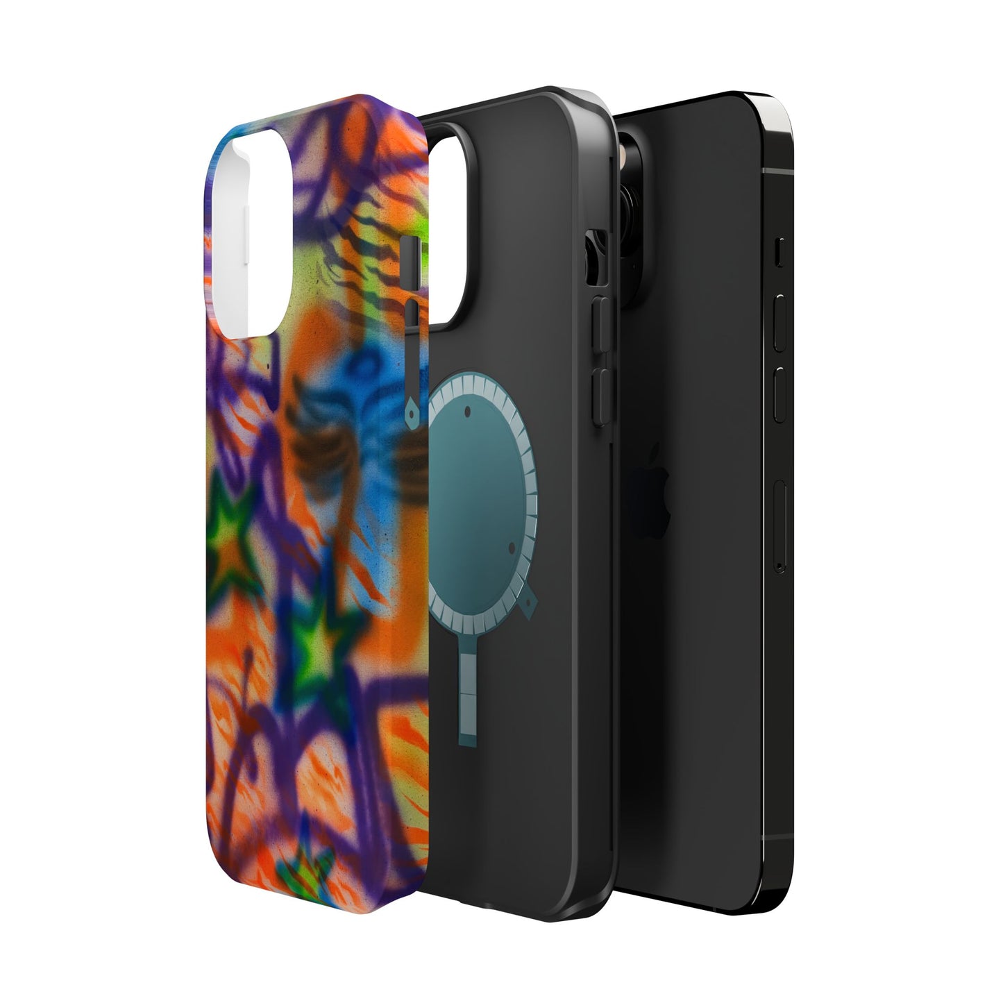 MagSafe "streetwear angel" airbrush iPhone case