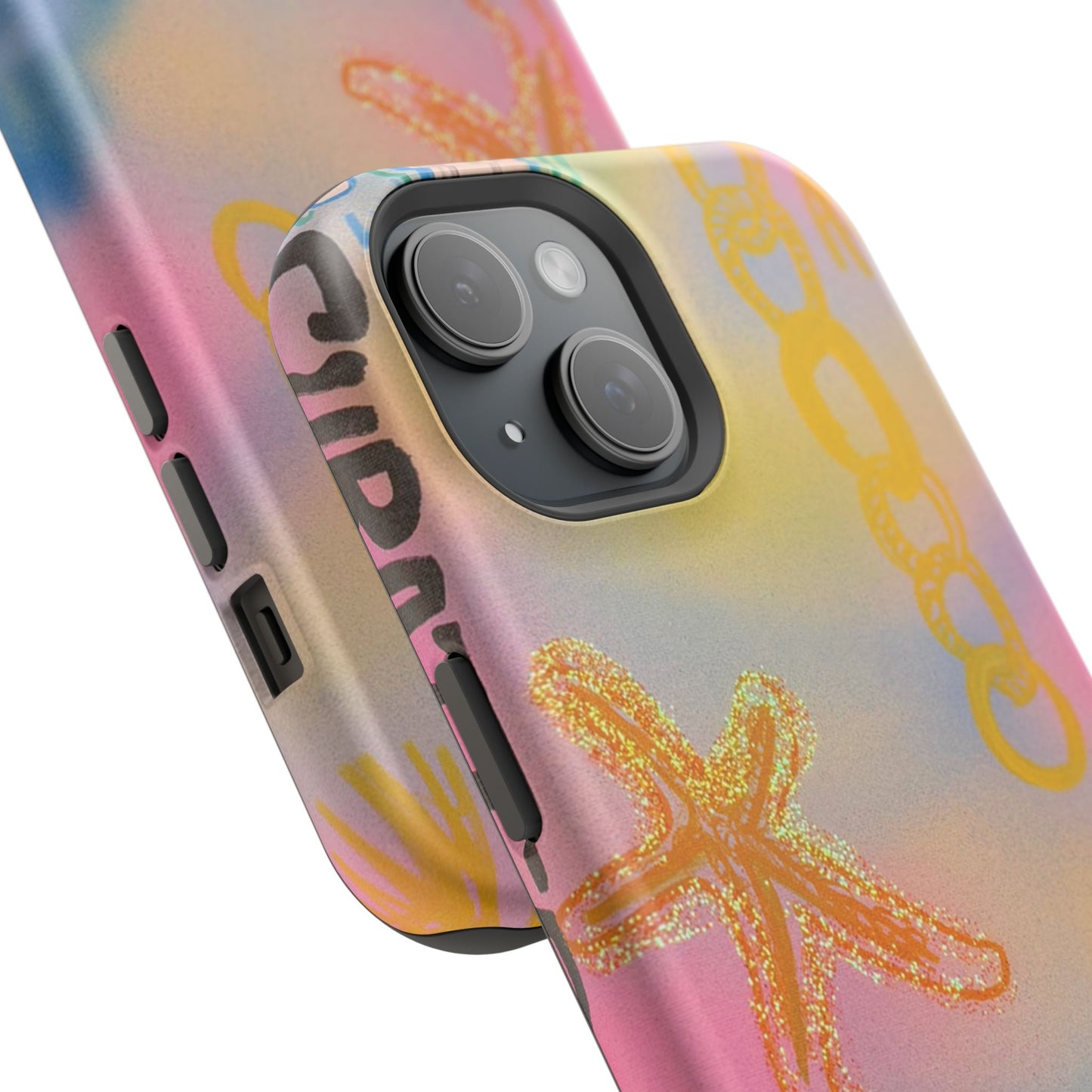 MagSafe "sweet starfish" airbrush iPhone case