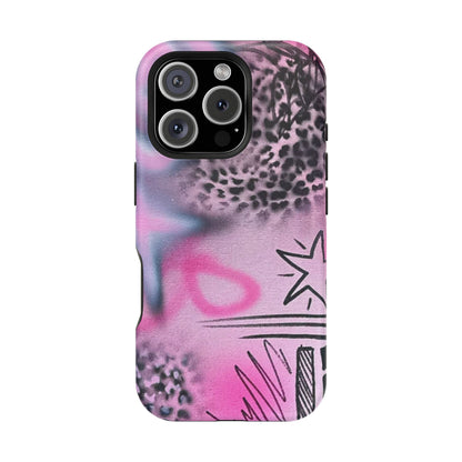 MagSafe "onyx cheetah" Airbrush iPhone Hülle