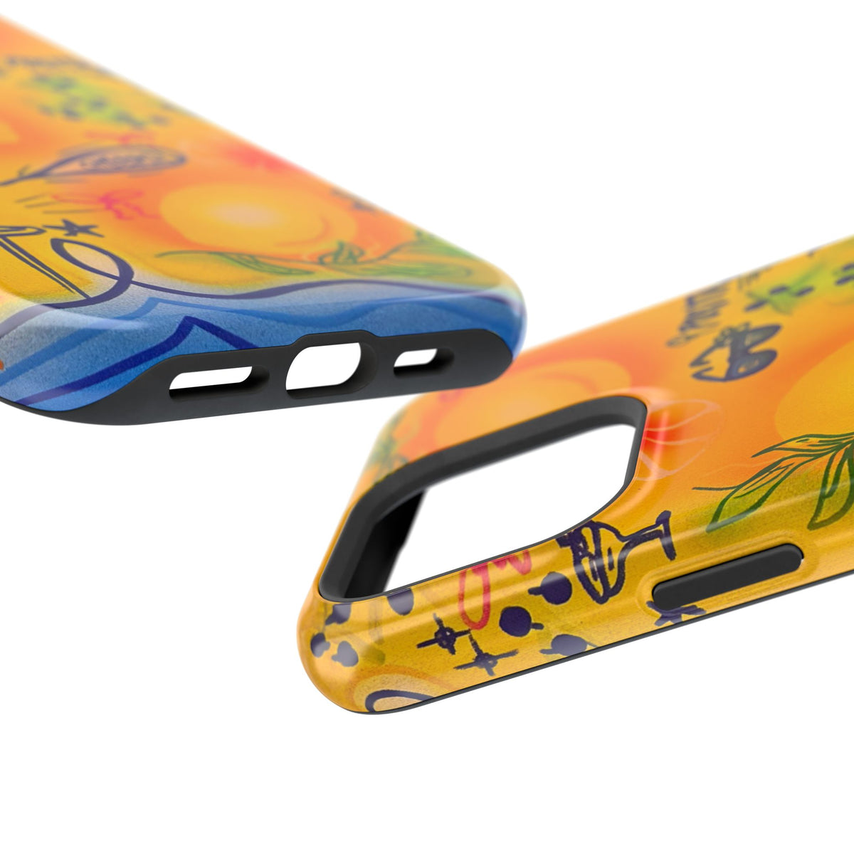 MagSafe Airbrush iPhone Hülle „citrus coastline“