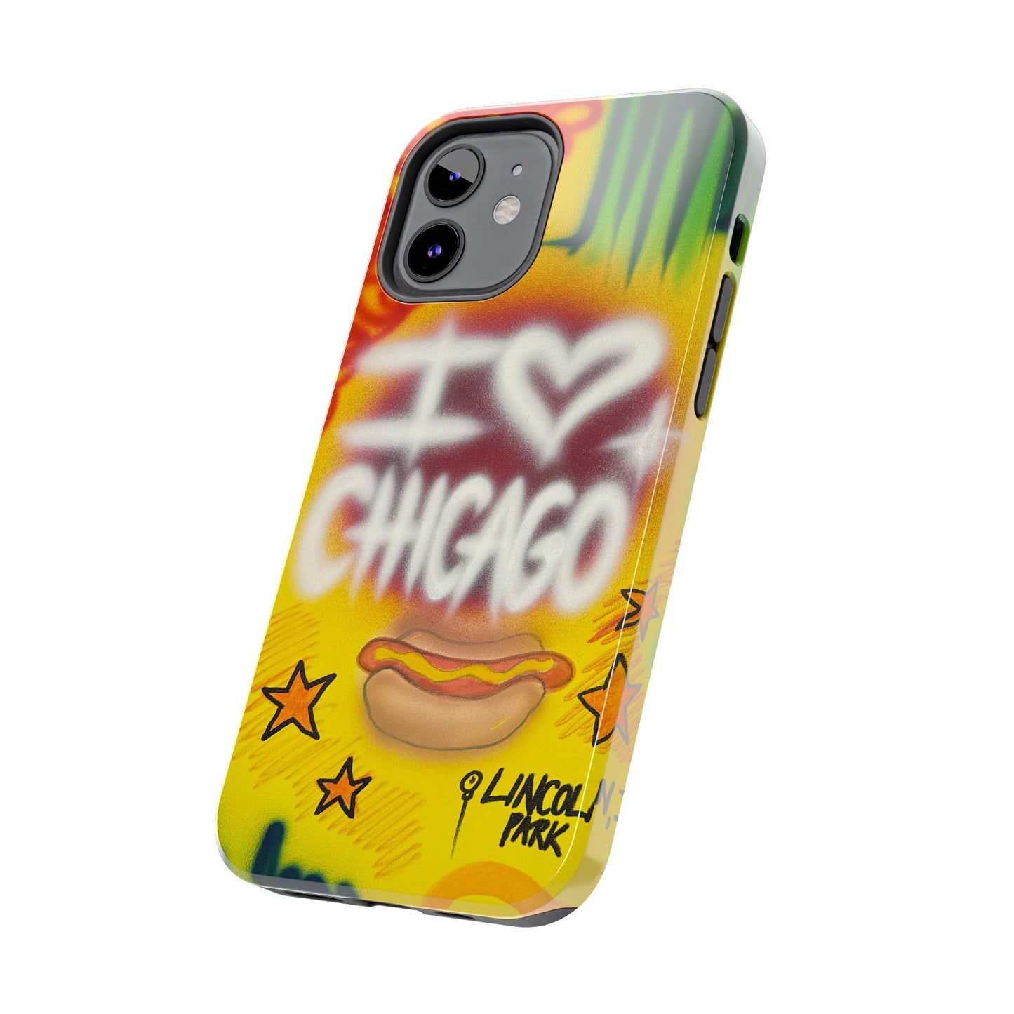 "chicago" airbrush iPhone case