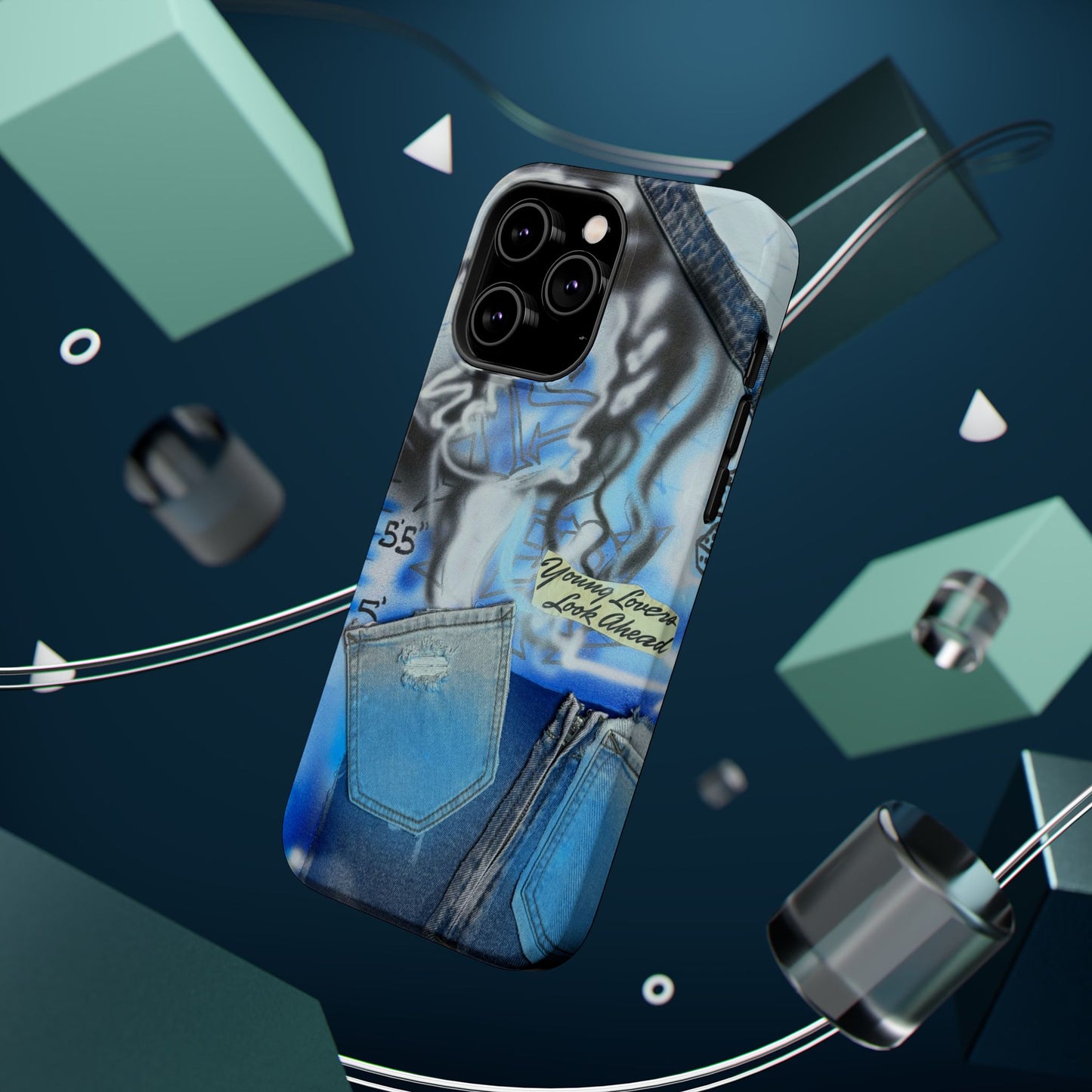 MagSafe "young lovers" airbrush iPhone case