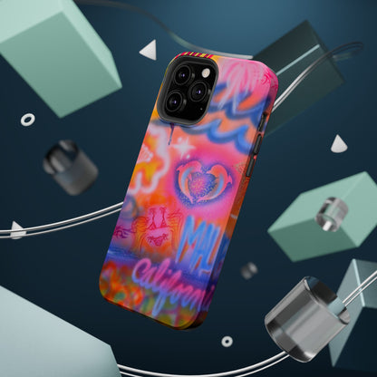 "mornings in malibu" MagSafe airbrush iPhone case