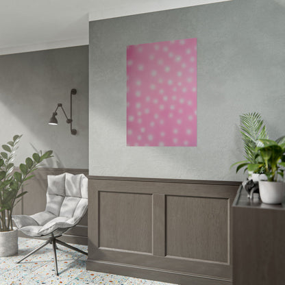 "strawberry swirl polka dot" airbrush rolled print