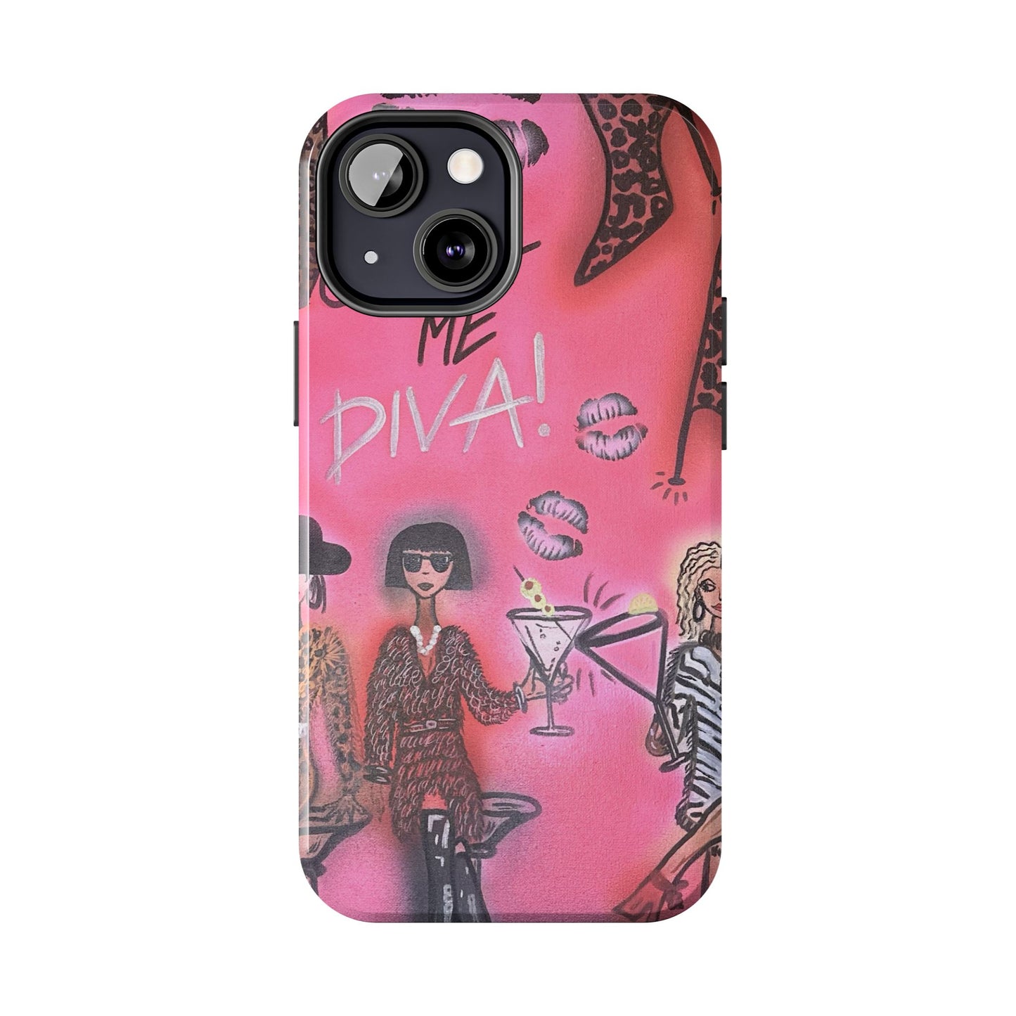 "party diva" airbrush iPhone case