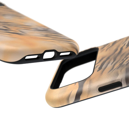 MagSafe "neutral tiger" airbrush iPhone case
