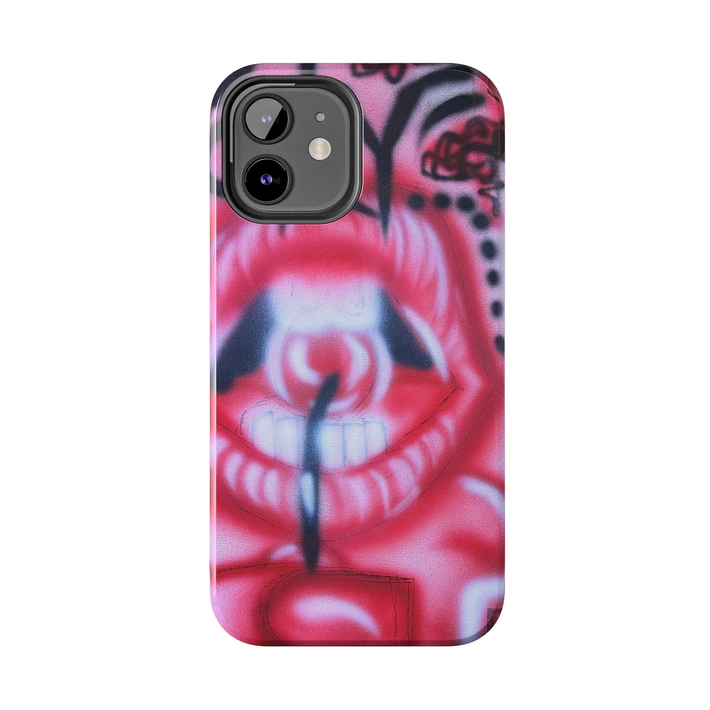 "be happy go lucky" airbrush iPhone case