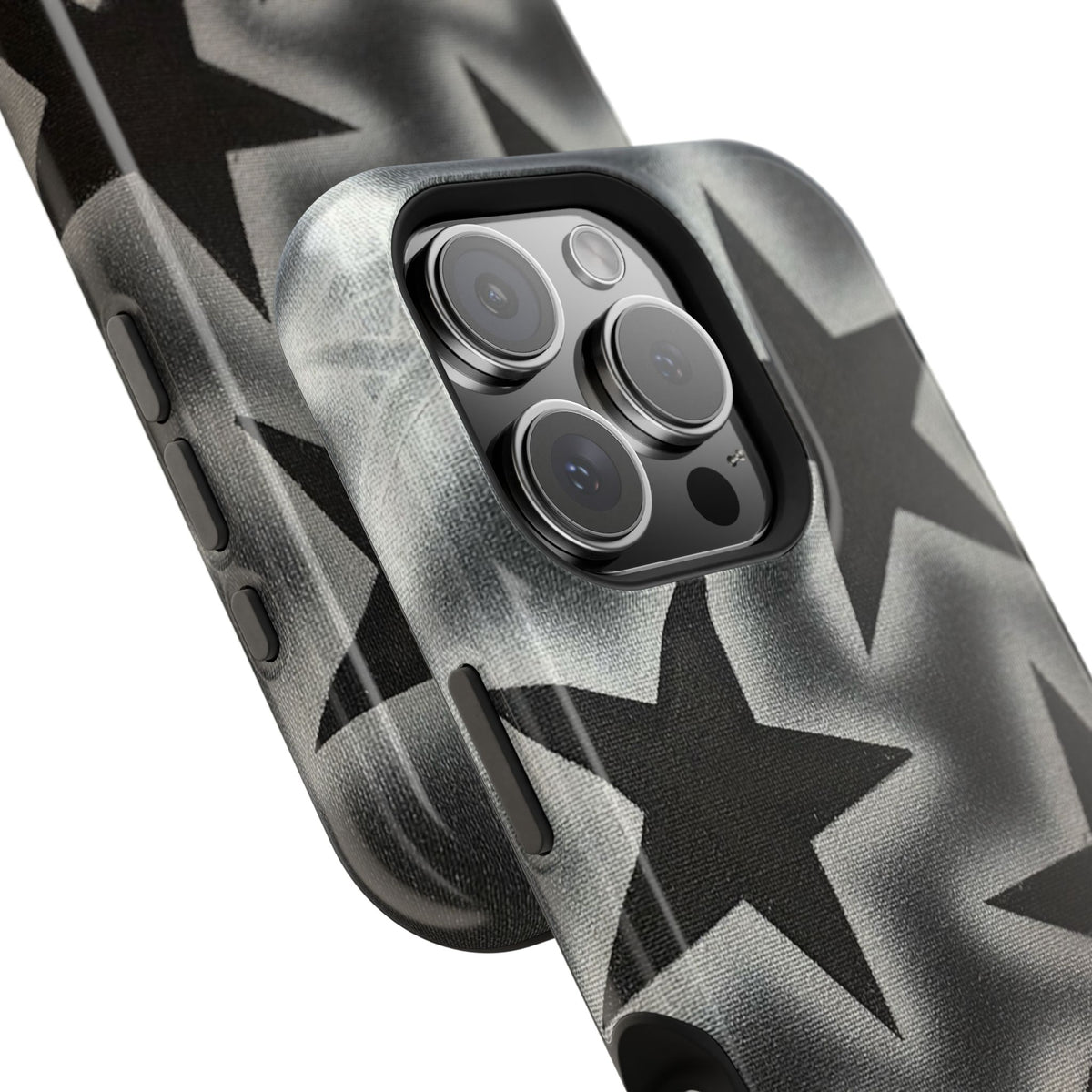 MagSafe "chrome stars" airbrush iPhone case