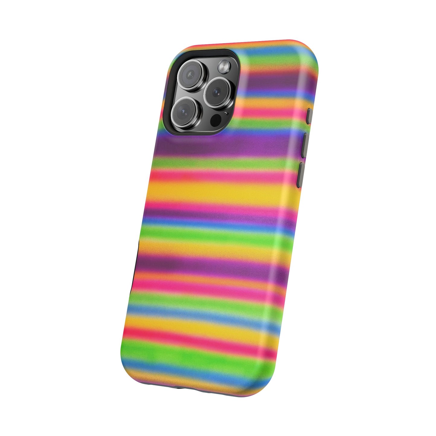 MagSafe "colorful stripes" airbrush iPhone case