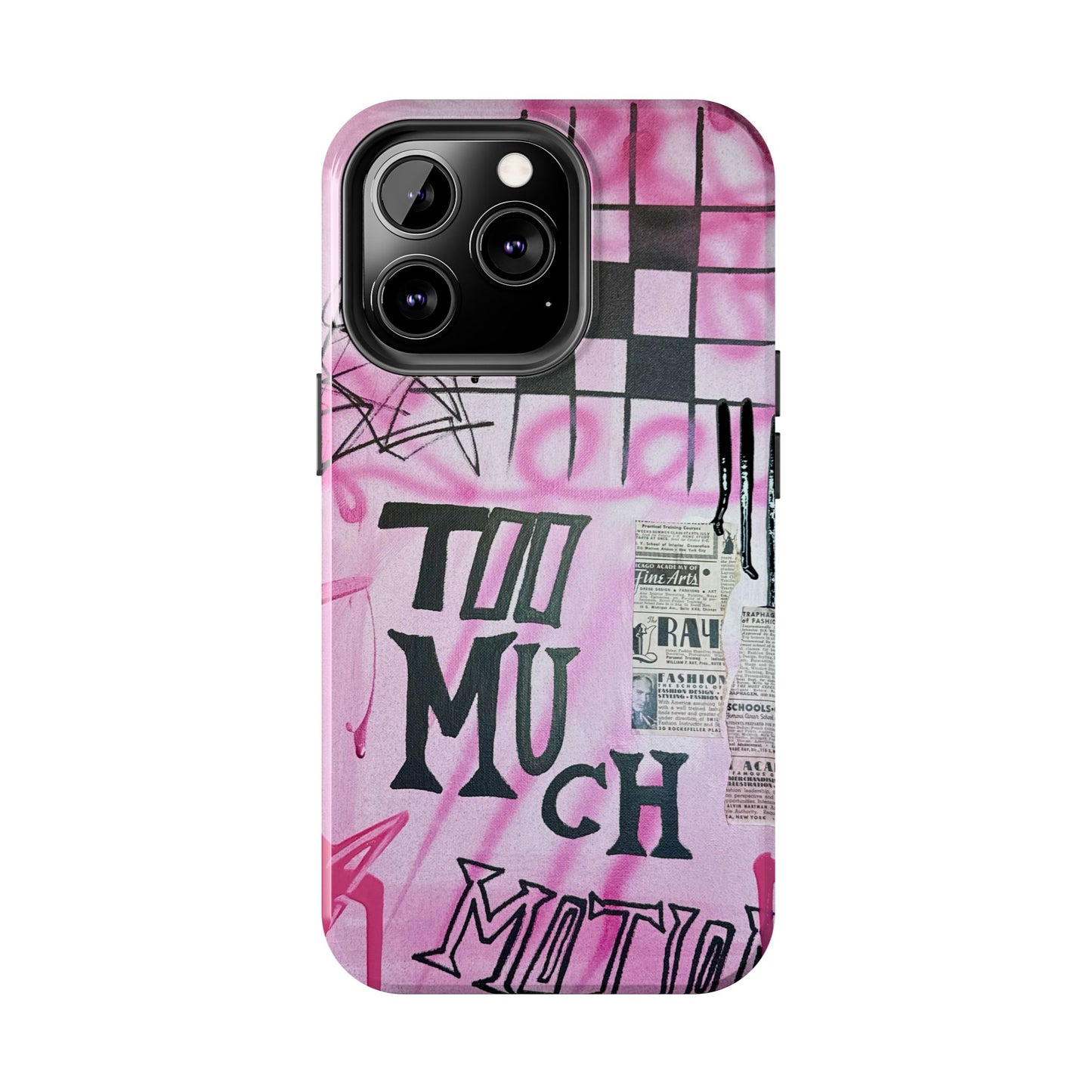 "too much motion" airbrush iPhone case