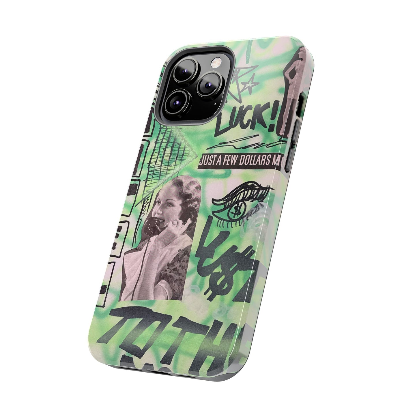 "lust over luck" airbrush iPhone case