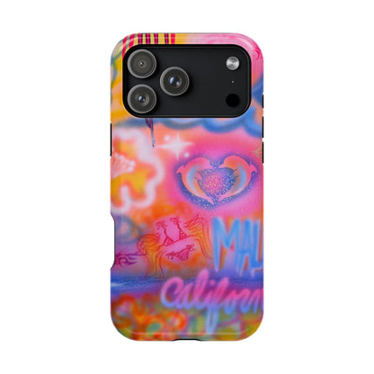 "mornings in malibu" MagSafe airbrush iPhone case