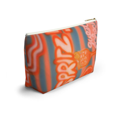 "aperol spritz pt. 2" airbrush makeup pouch