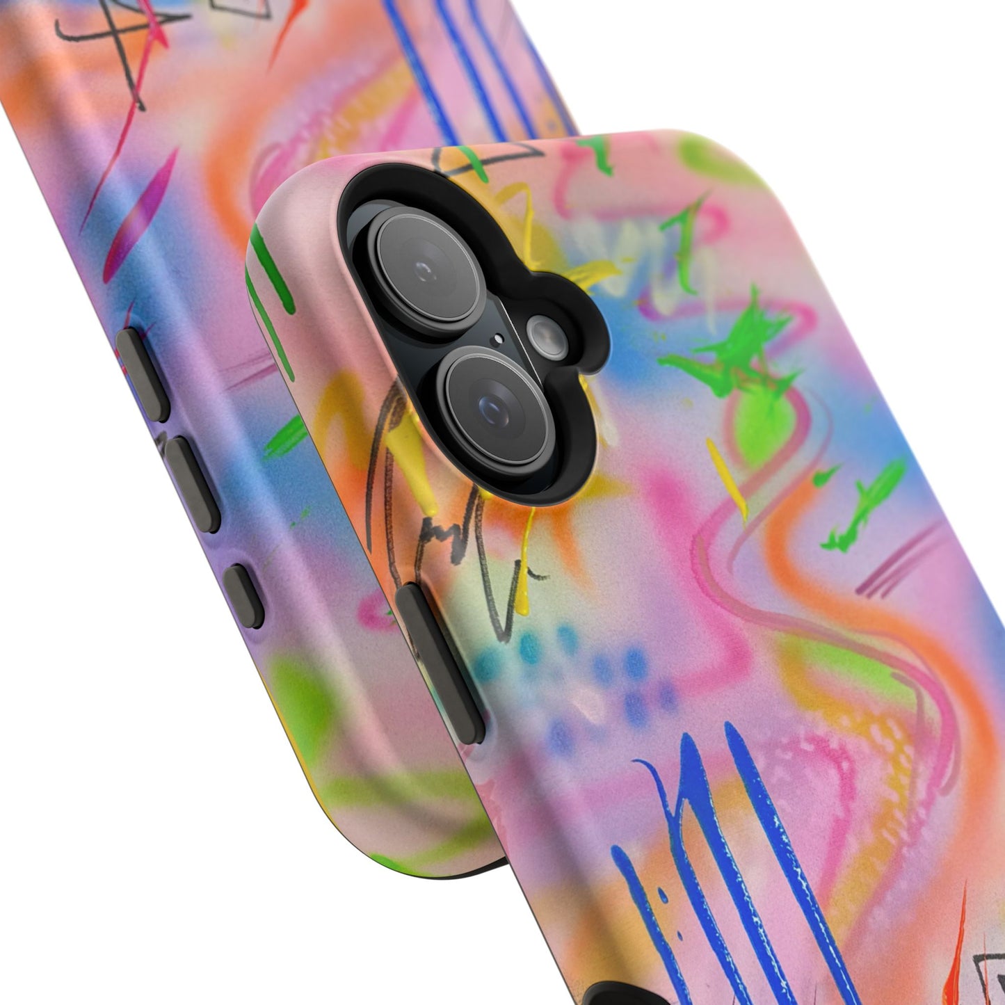 MagSafe "neon haze" airbrush iPhone case